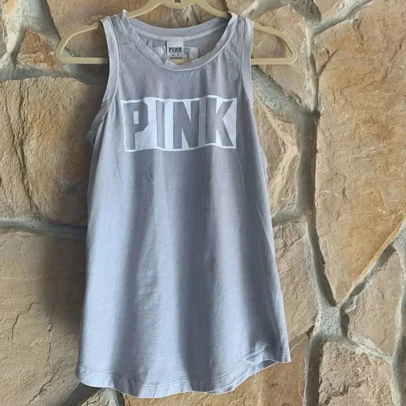 Pink Gray and White Tank Top - Picture 1 of 7